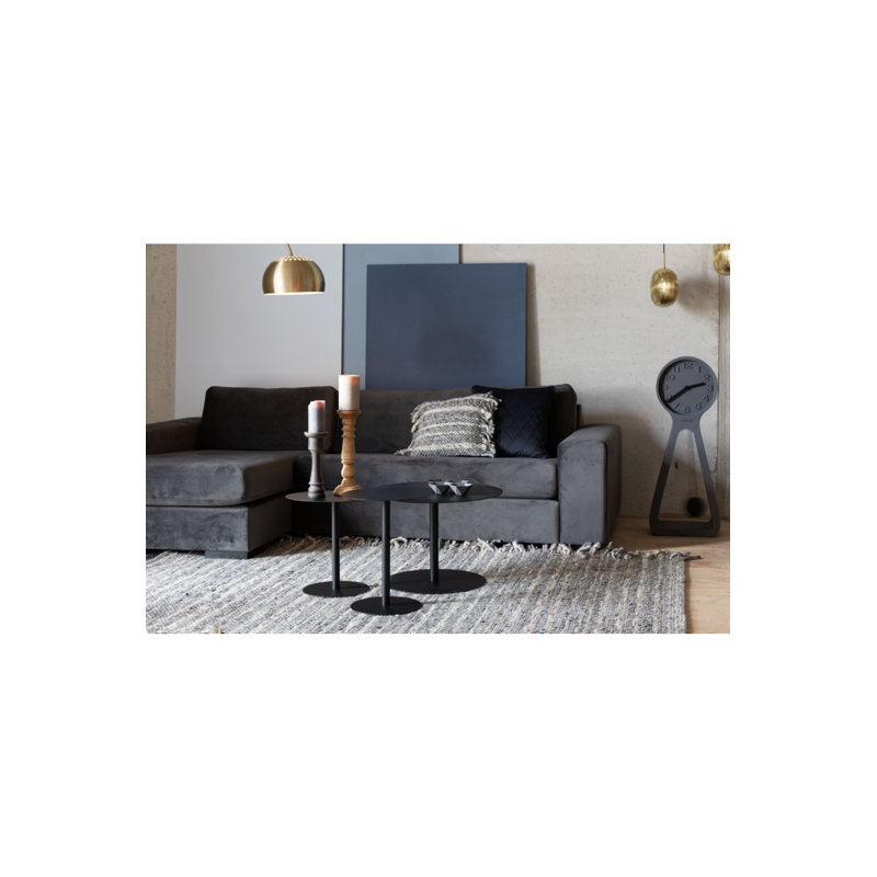 Frills Wool Striped Area Rug in Blue/Gray