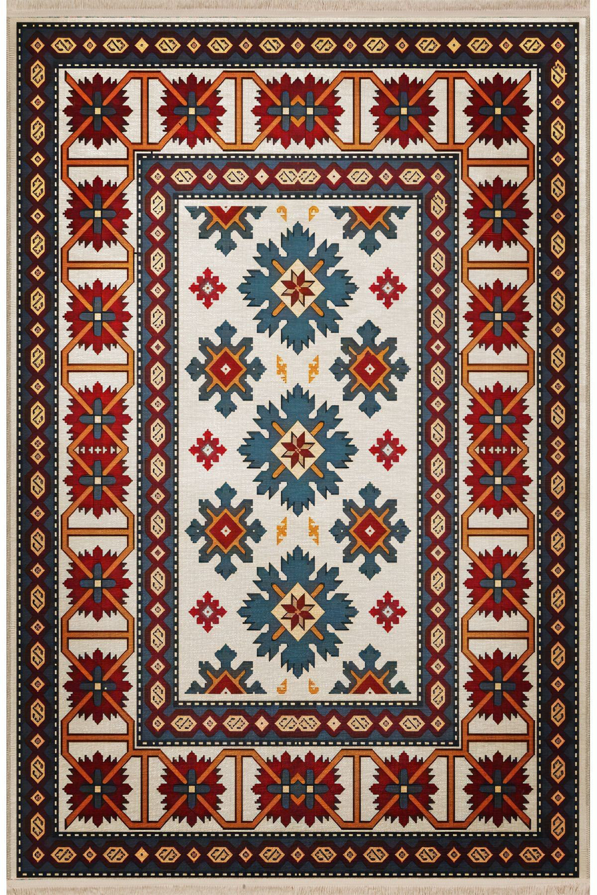 Multicolor Geometric Rug Dakota Fields Multi Color Mixed Geometric Shape Motif Pattern Creative ...