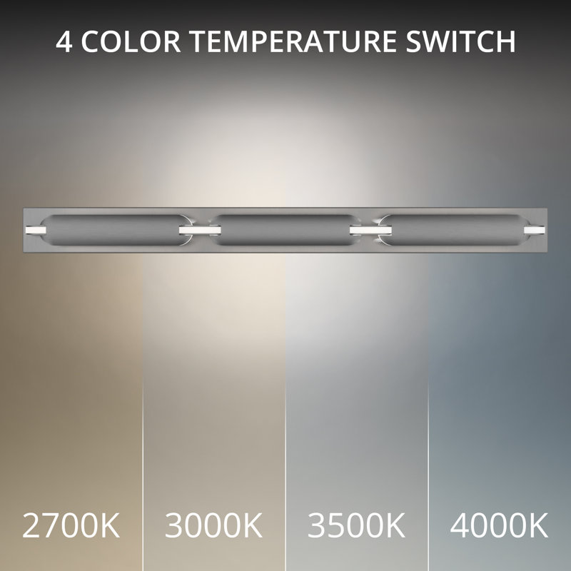 Spectacle 34" Dimmable LED Bath Vanity & Wall Light With Built In Color Temperature Switch from 2700K/3000K/3500K/4000K