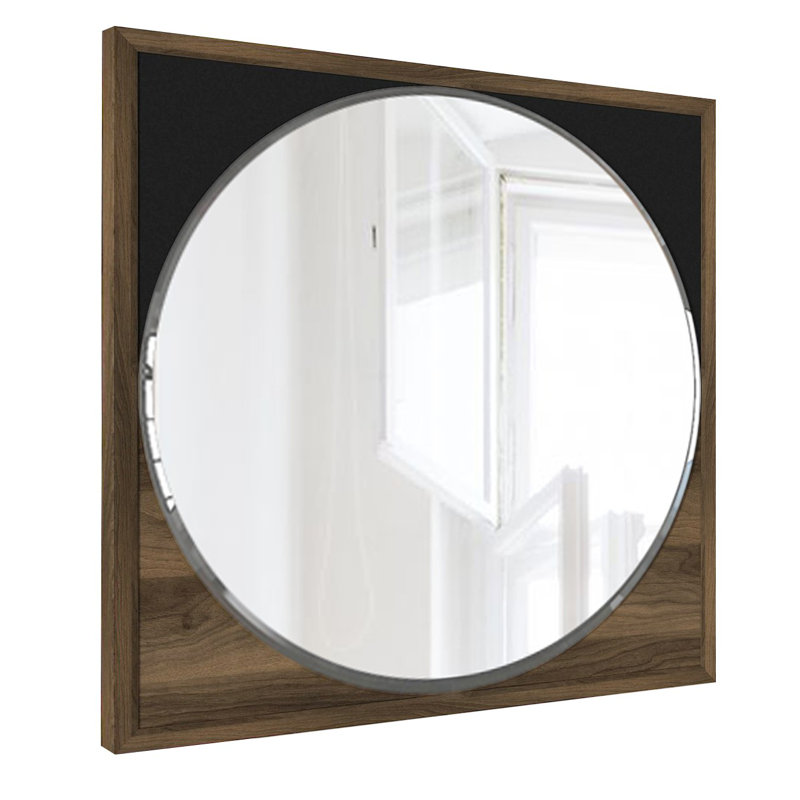 Ellon Wood Flat Wall Mirror