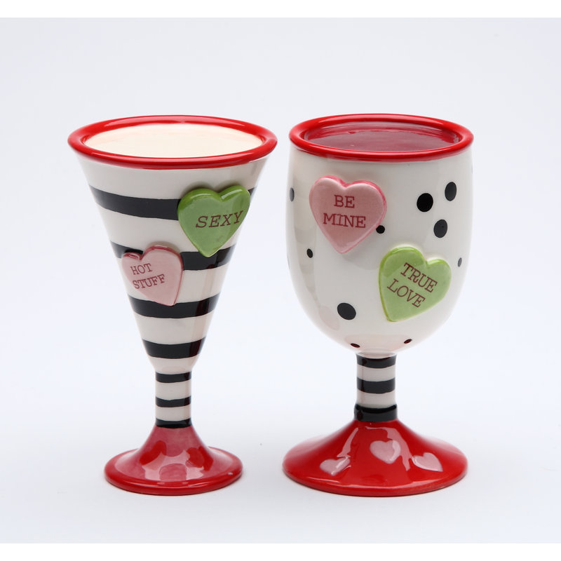 Ensemble salière et poivrière Happy Hearts