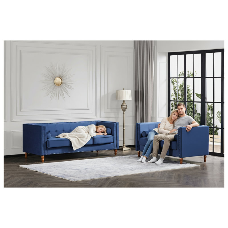 Causeuse capitonnée Chesterfield