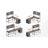 Jimmya Modular L-Shaped Steel Computer Desk with Built-In Electrical Outlet-1835338163