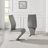 Scottsmoor Modern High Gloss Halo 4 Seater Dining Table Set with Luxury Faux Leather Dining Chairs-859372320