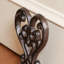 Ornate Heart Cast Iron Door Wedge
