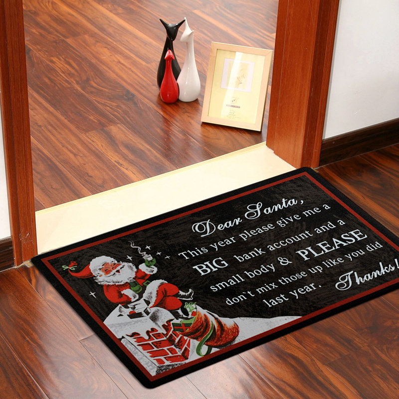 Nehawka Non-Slip Christmas Outdoor Doormat