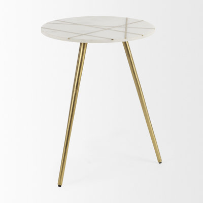 Marble Top End Table