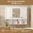Wall Mounted Bathroom Medicine Cabinet, Modern Bathroom Wall Cabinet With Mirror, Mirror Cabinet With Open Shelves-106805268