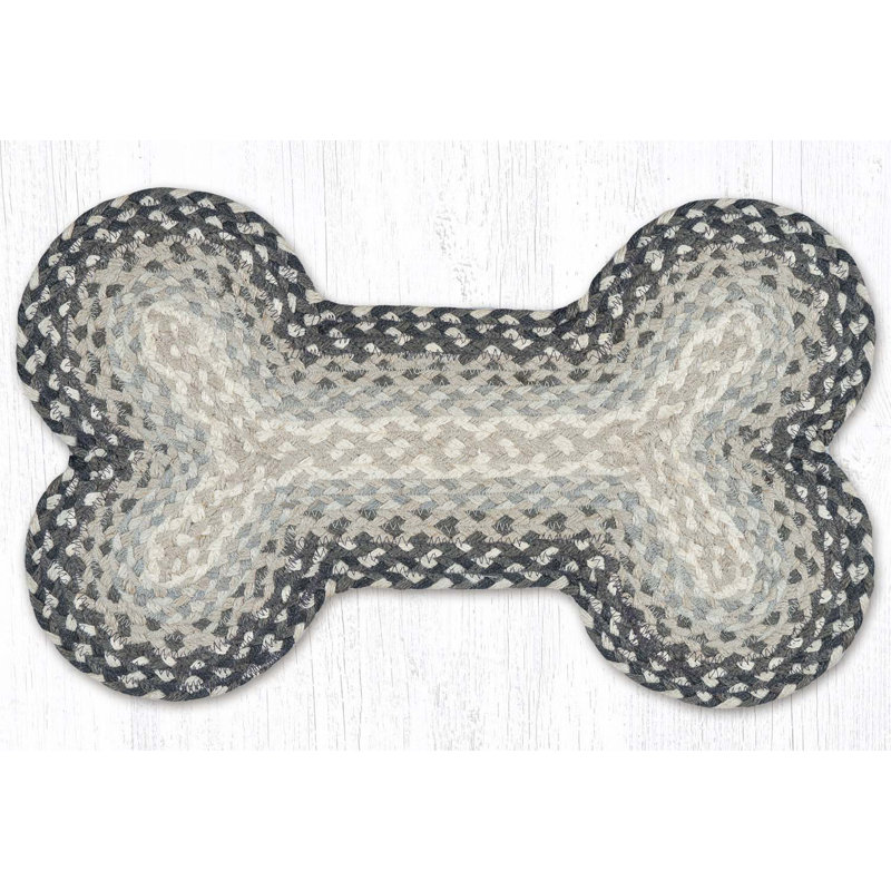 Tapis pour chien gris, sable et ivoire, 13 po x 22 po
