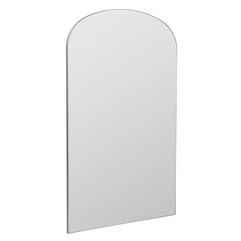Eaton Metal Floor Mirror, Silver