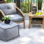 Tapis blanc tressé à la main Ikin-714408022