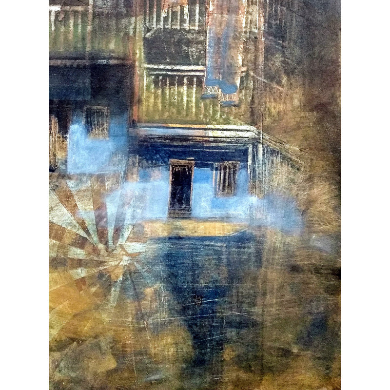 Maison tordue | Acrylique sur toile par Vinita Sadarangini