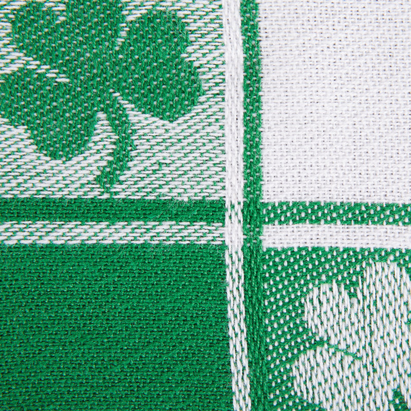 Poche Woven Shamrock Tablecloth, 52" L x 52" W