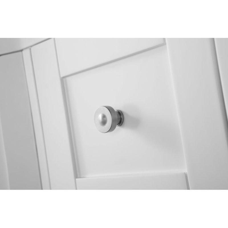 Lauren 48'' W Single Vanity, Brushed Nickel, White