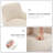 Lovetro Swivel Full Back Arms Upholstered 26.6"H Counter Stool with Solid Rubberwood Frame and Gold Footrest-1236094861