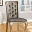 Chaise rembourrée en bois massif Jelia