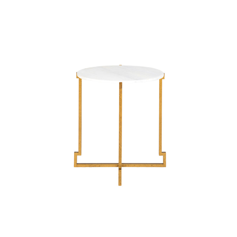 Salonika Cross Legs End Table, Royal Gold