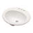 20"x18"Ceramic Oval Undercounter Mount Bathroom Sink with Overflow Hole