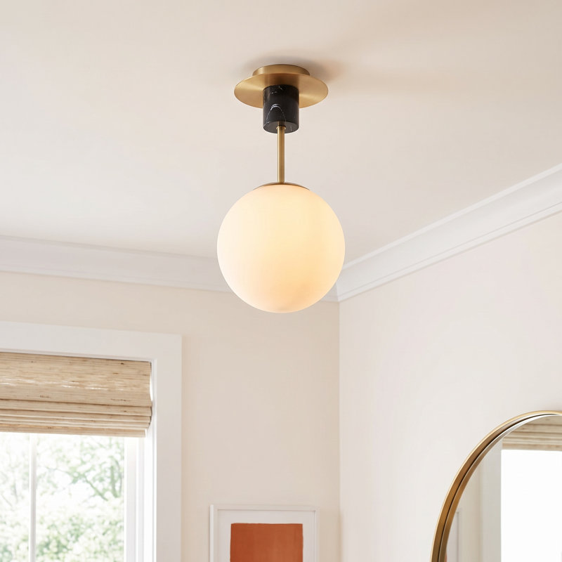 Drake Glass Semi Flush Mount