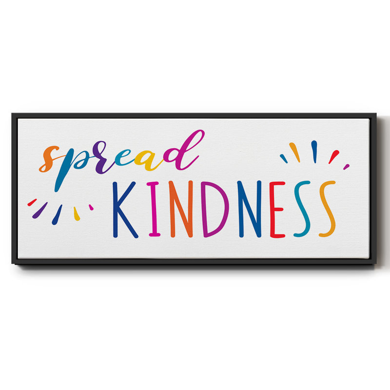 «Rainbow Kindness», toile encadrée, H 8 po x l 20 po