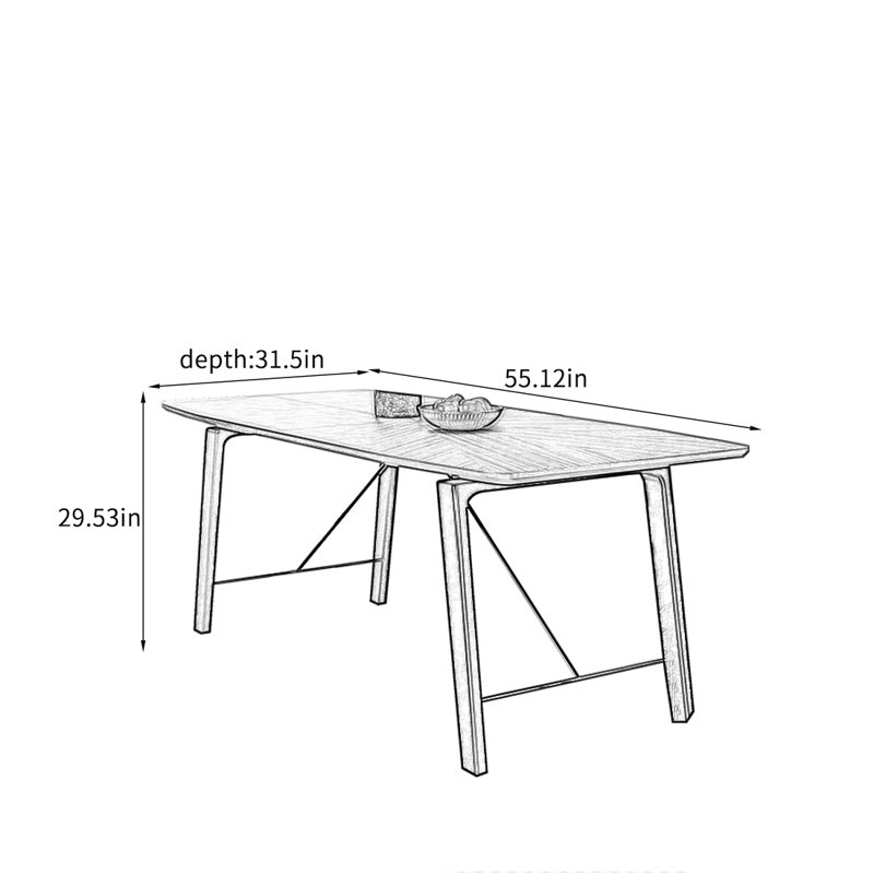 Astrin, H 29,53 po x L 55,12 po x l 31,5 po