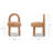 Jeremiah Round Arched Upholstered Dining Side Chair, Set Of 2