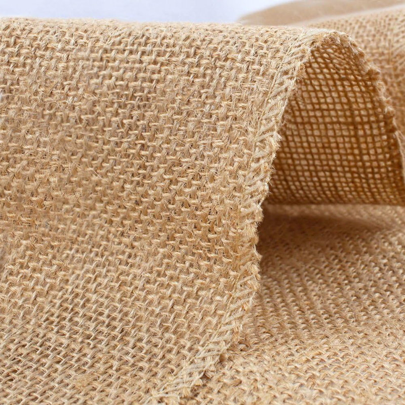 Chemin de table 100% jute rustique en toile de jute rustique - 12 po de largeur x 120 po de longueur - parfait pour les mariages à thème rustique, les événements, les fêtes, les barbecues, la table de salle à manger et la décoration intérieure.