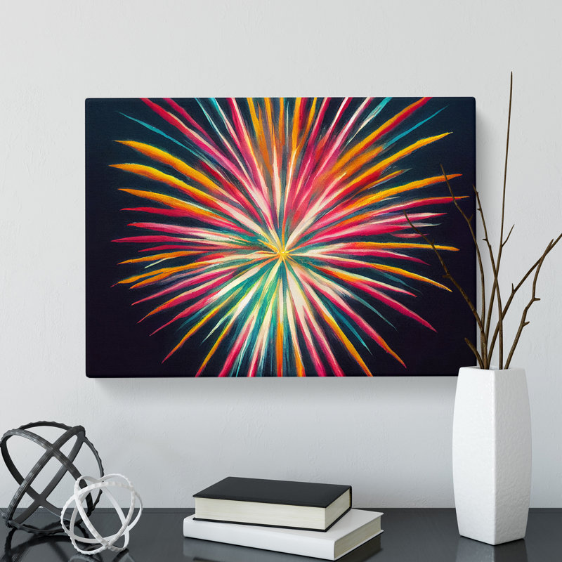 Marvellous Fireworks - Wrapped Canvas, 50cm H x 76cm W x 3cm D