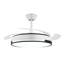 Ventilateur de plafond 42 po rétractable moderne avec lumière à DEL à intensité variable avec télécommande