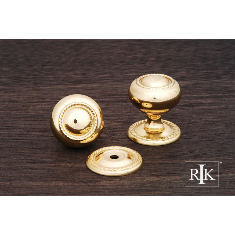 CK Series Mushroom Knob, Small, Polished Brass