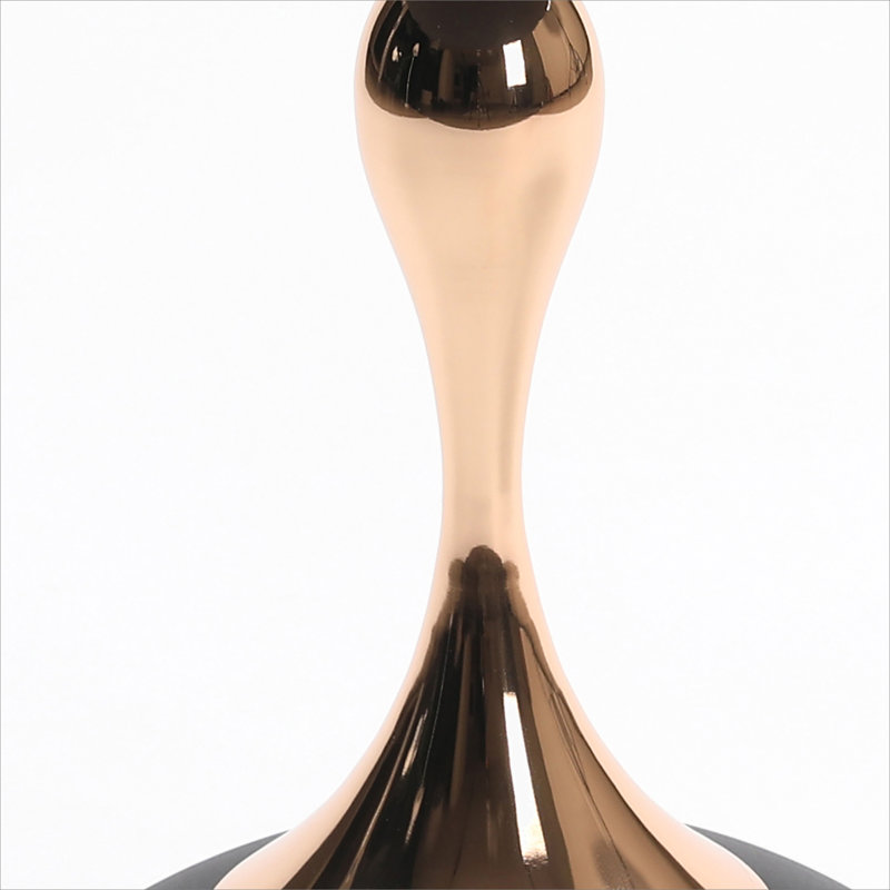 Table d'appoint ronde avec table de bout Mermaid, H 21,2 po x l 15,7 po x P 15,7 po, Noir