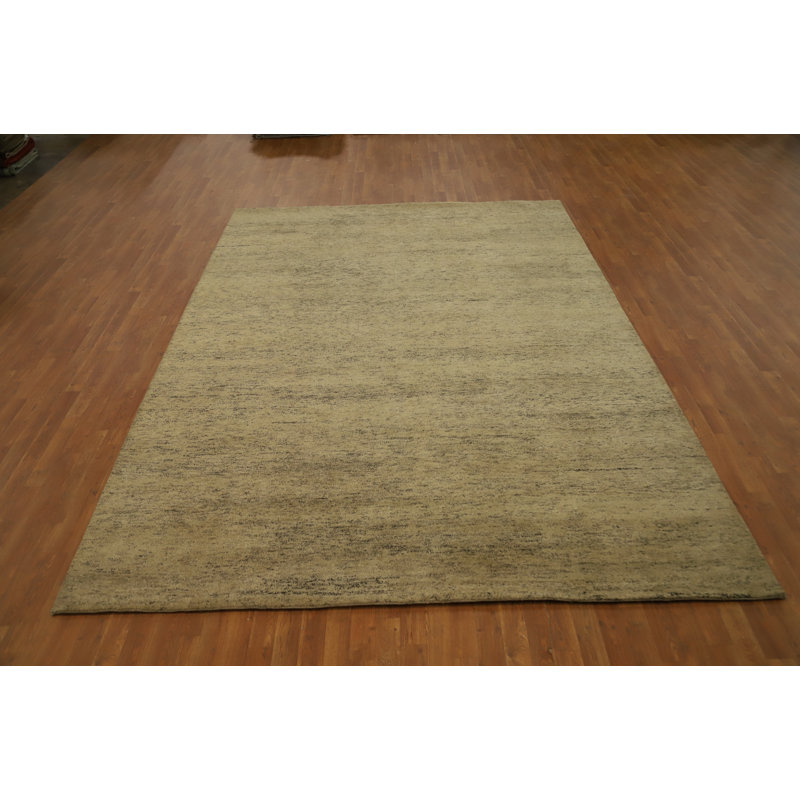 Tapis neutre de style Gabbeh 8 x 11 ajoutant du charme à votre espace
