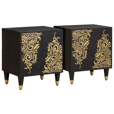 40cm W Solid Wood Bedside Table