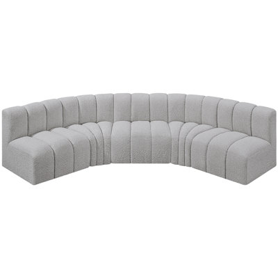 Hridaan Upholstered Curved Sectional Reversible