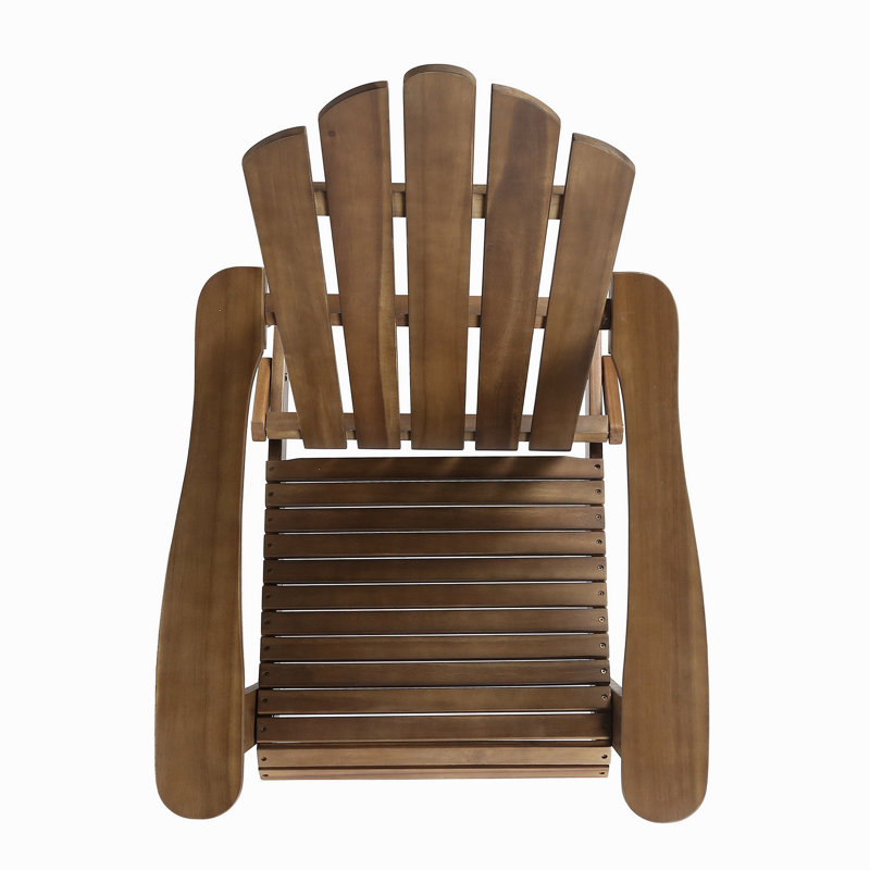 CHAISE ADIRONDack HOLLYWOOD PLIABLE, Marron foncé