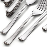 Gorham Column 45-Piece Stainless Steel Flatware Set, 6.70 LB,