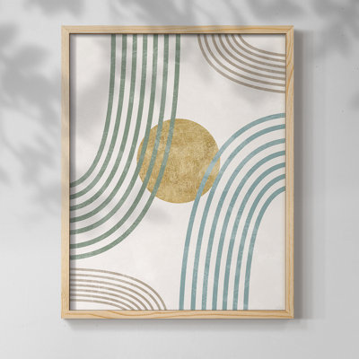 Modern Flow Framed Print - Solid Wood