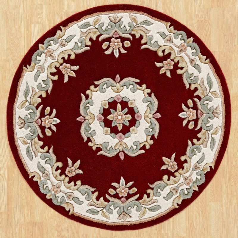 Hounslow Oriental Wool Area Rug, Round 120cm