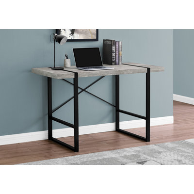 Fullilove Computer Desk, Home Office, Laptop, 48"L, Work, Metal, Laminate, Contemporary, Modern
