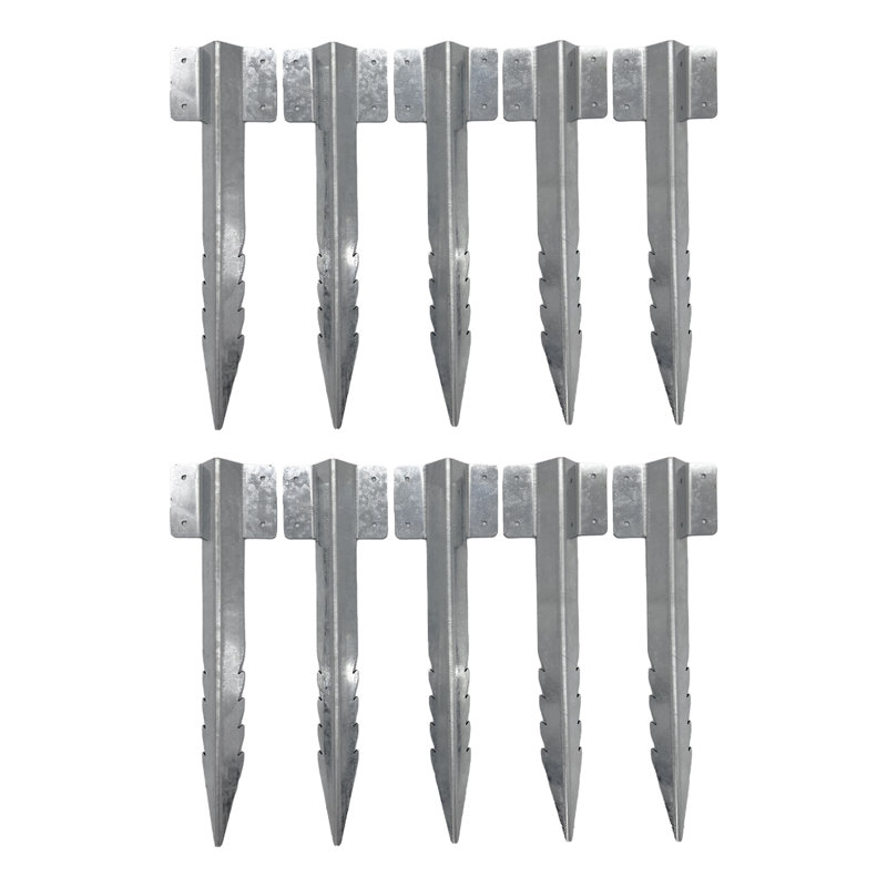 Galvanised Steel Railway Sleeper Brackets , 10