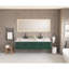 Miroir de salle de bain 96 po x 36 po à DEL avec façade et rétroéclairage, miroir de meuble-lavabo mural, anti-buée, mémoire, 3 couleurs, réglable en continu