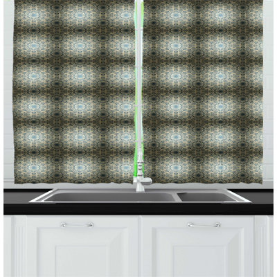 Geometric Kitchen Curtain