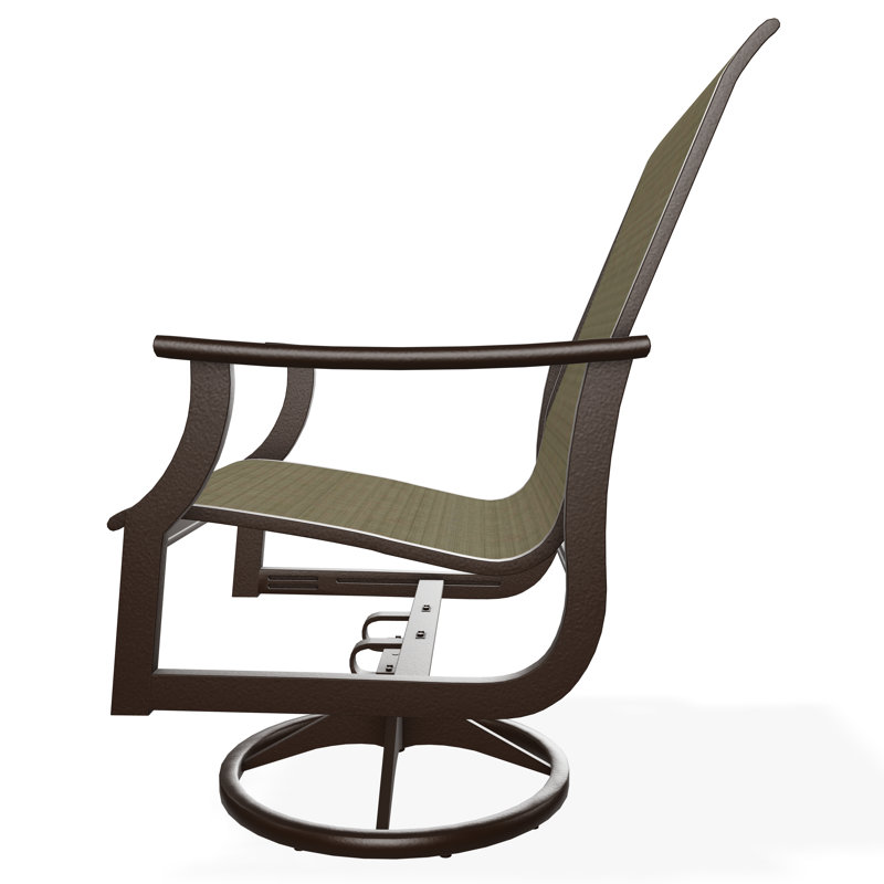 St. Catherine Polymer Outdoor Lounge Chair, Kona, Elevation Stone