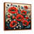 Toile brune avec cadre flottant