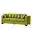 3 sièges, velours, design contemporain, carré, décoration clous argentés, ressorts ensachés, housses de coussin amovibles, structure en bois massif, siège de rangement de style moderne avec accoudoirs et clous,