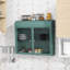 Armoire de rangement murale en métal avec portes en verre trempé pour salle de bain, cuisine, salon et bureau-118493691