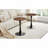 23.6" Round Tulip Table - Faux Walnut, Pedestal Base, 2-4 Seats-1040370912