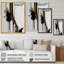 Golden Minimalist Abstract II - art mural moderne sur toile-372133143-372133130