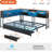 Daybed With 2 Underneath Storage Drawers And Charging Station, L-shape Corner Bed Frame With Storage Bookcase And Led Lights For Living Room, Bedroom & Guest Room-151470851-140108794