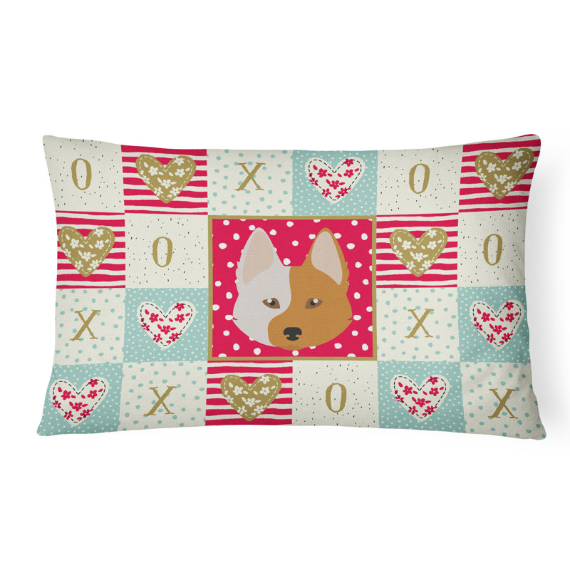  Coussin d'extérieur rectangulaire rembourré Nordic Spitz Love
